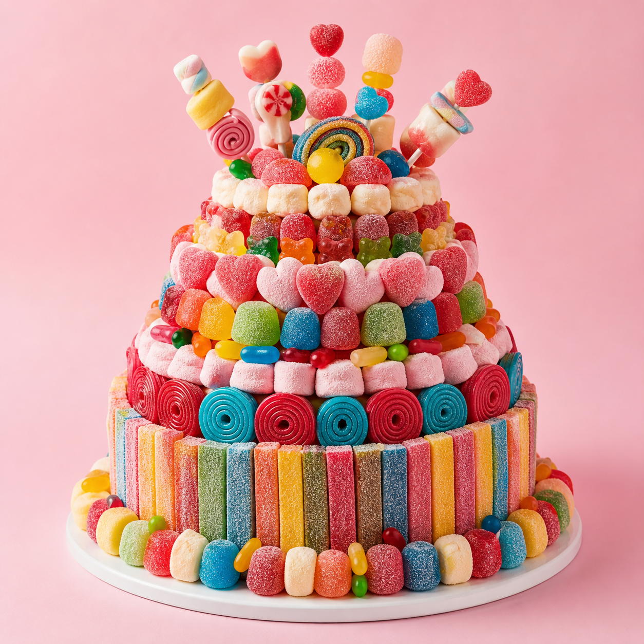 Tarta de golosinas grande